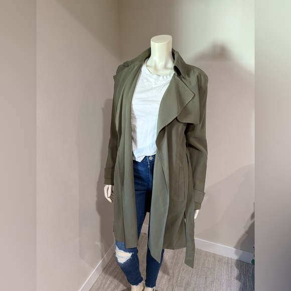 Banana Republic Olive Green Trench Coat - Picture 1 of 4